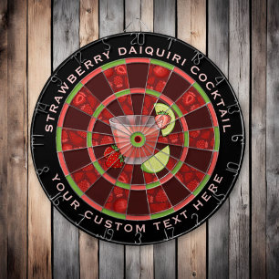 Strawberry Daiquiri Cocktail Dart Board