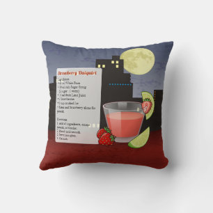 Strawberry Daiquiri Cocktail Recipe Cushion