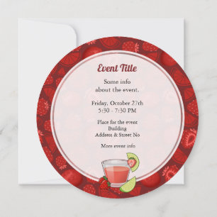 Strawberry Daiquiri Invitation