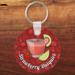 Strawberry Daiquiri Keychain