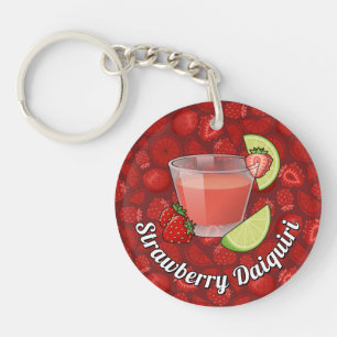 Strawberry Daiquiri Keychain