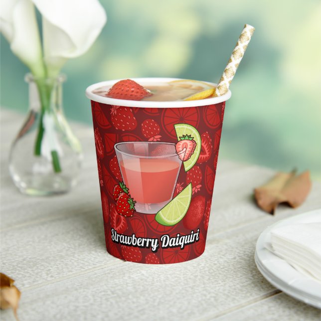 Strawberry Daiquiri Paper Cups (Insitu)