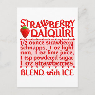 Strawberry Daiquiri postcard