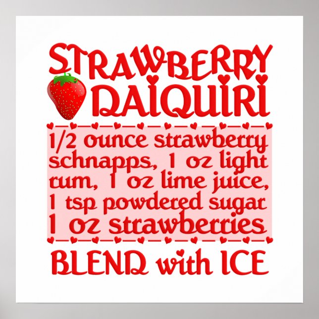 Strawberry Daiquiri poster (Front)