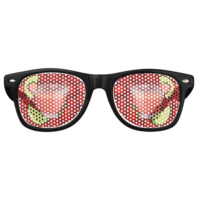 Strawberry Daiquiri Retro Sunglasses (Front)