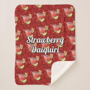 Strawberry Daiquiri Sherpa Blanket