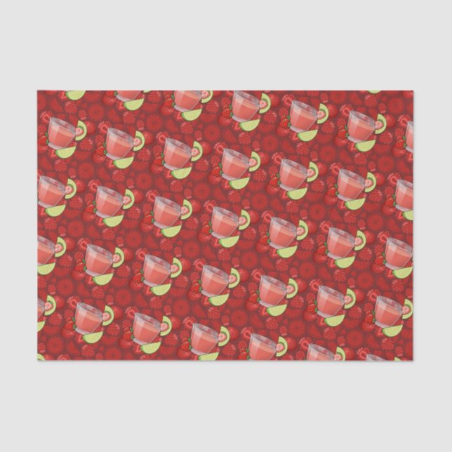Strawberry Daiquiri Tissue Paper (Front)