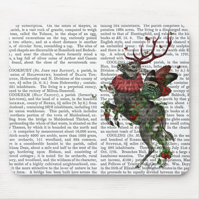 Strawberry Deer Mouse Mat (Front)