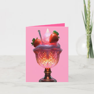 Strawberry Delight  Thank You Card