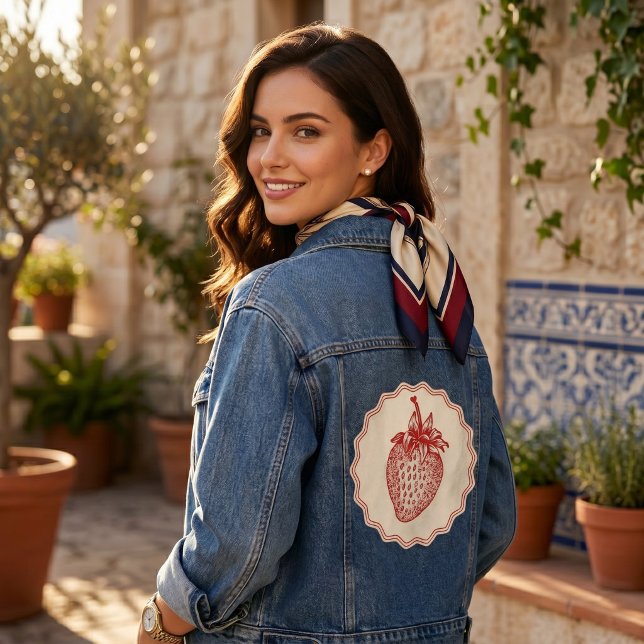 Strawberry Denim Jacket (Creator Uploaded)