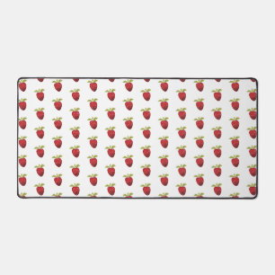 Strawberry Design Pattern Desk Mat
