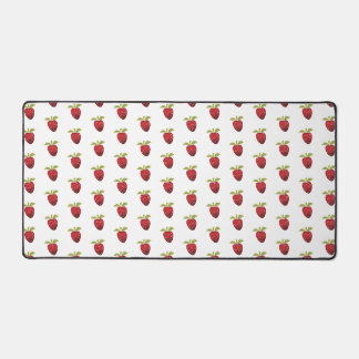 Strawberry Design Pattern Desk Mat