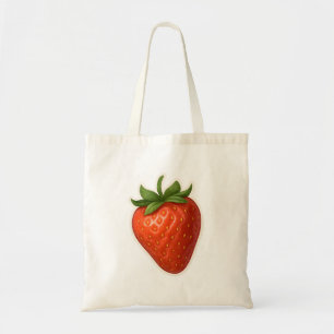 Strawberry Design Tote Bag