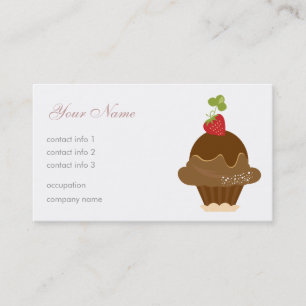 Strawberry Dessert Business Card