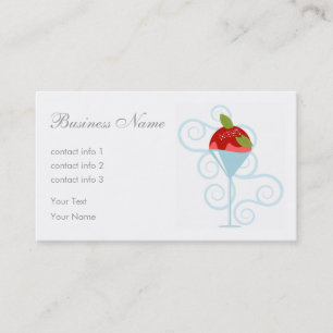 Strawberry Dessert Business Card