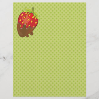 Strawberry dipped in chocolate flyer