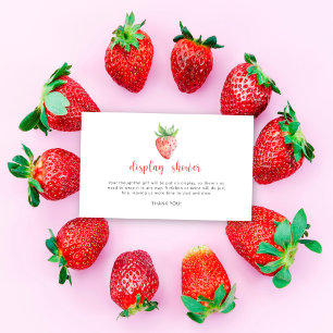 Strawberry - display shower enclosure card