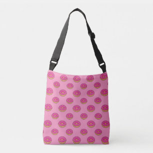 Strawberry Doughnut with Sprinkles Cartoon Crossbody Bag