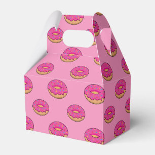 Strawberry Doughnut with Sprinkles Cartoon Favour Box