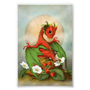 Strawberry Dragon 4x6 Print