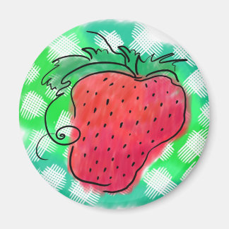 Strawberry Drawing Magnet
