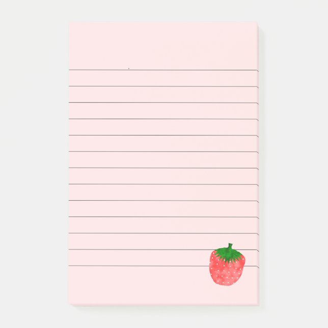 Strawberry Drawing Post-it Notes (Front)