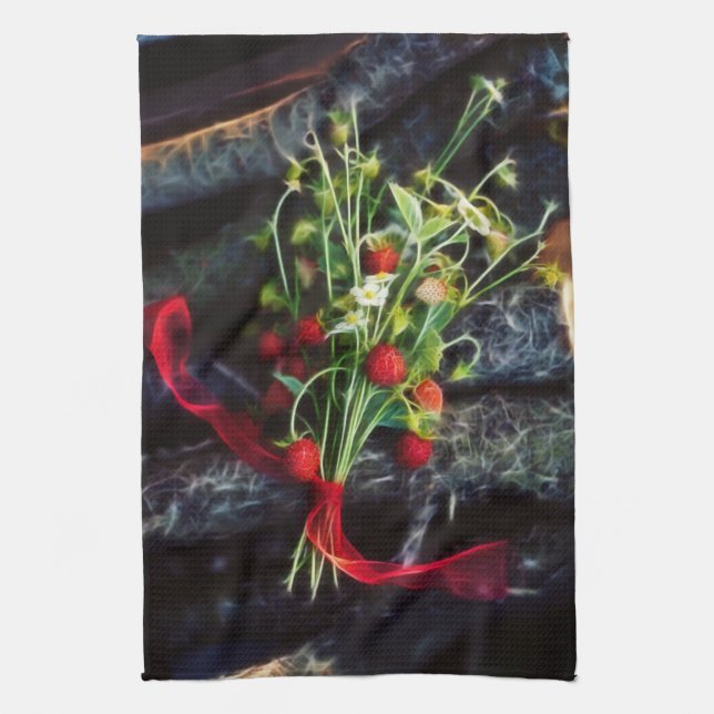 Strawberry Dreams Tea Towel (Vertical)