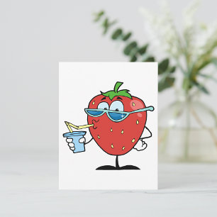 Strawberry Drinking Invitations