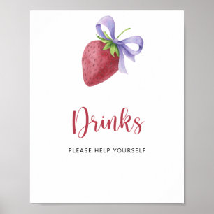 Strawberry - Drinks help yourself Poster