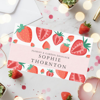 Strawberry elegant  business card