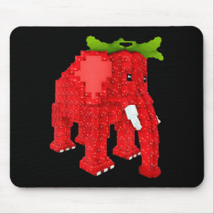 Strawberry Elephant  Mouse Mat