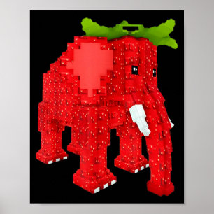 Strawberry Elephant  Poster
