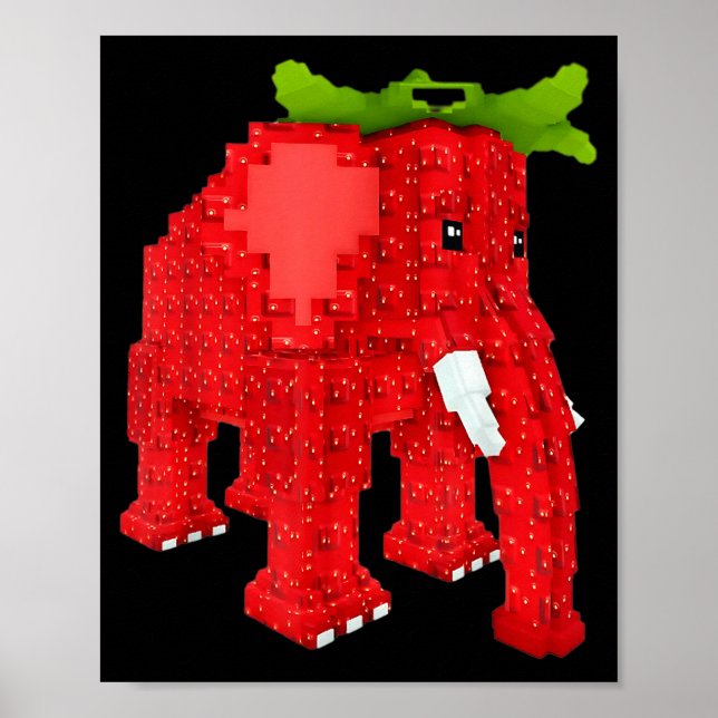 Strawberry Elephant  Poster (Front)