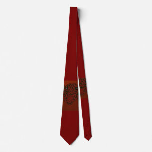 Strawberry Face Character Art Necktie