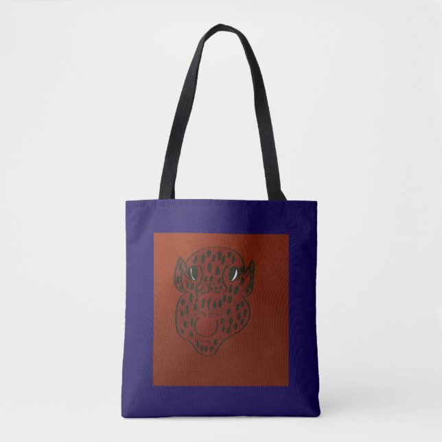 Strawberry Face Character Art  Tote Bag (Front)