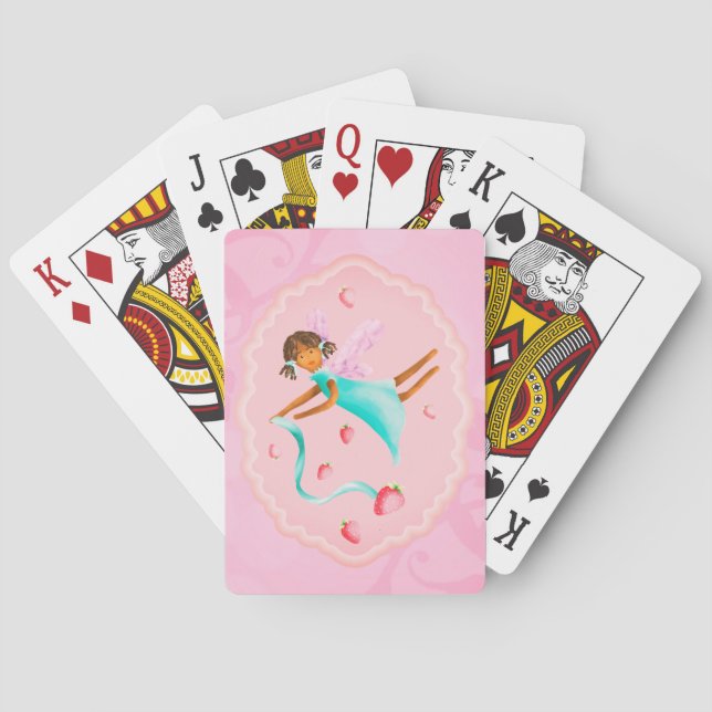 Strawberry fairy  playing cards (Back)