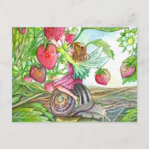 Strawberry Fairy Postcard