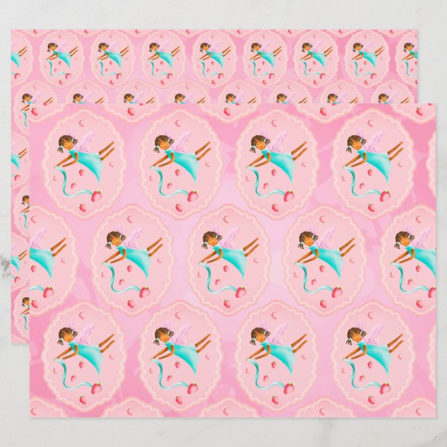 Strawberry fairy scrapbook (Front/Back)