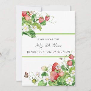 Strawberry Family Reunion Invitation