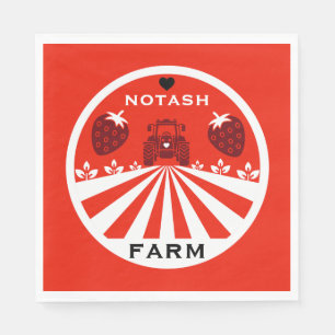 Strawberry Farm Shop Napkin