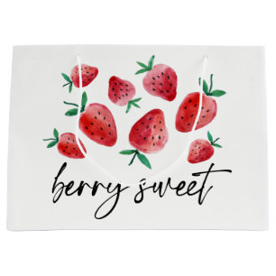 Strawberry Favor Berry Sweet Farmers Market Party Large Gift Bag