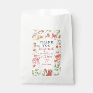 Strawberry Favour Tags Baby Shower Berry Much Swee Bags