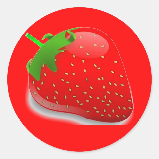 Strawberry Festival Classic Round Sticker (Front)