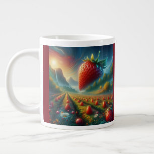 Strawberry Field of Dreams Large Coffee Mug