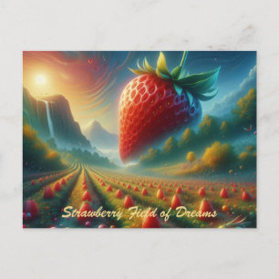 Strawberry Field of Dreams Postcard