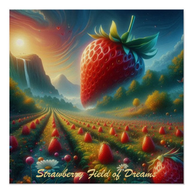 Strawberry Field of Dreams Poster (Front)