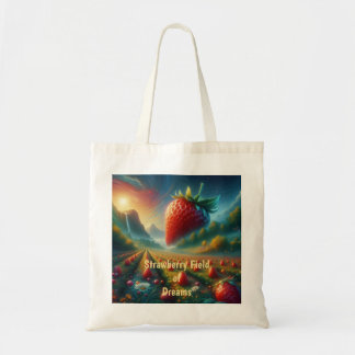 Strawberry Field of Dreams Tote Bag