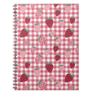 Strawberry Field Pattern Notebook