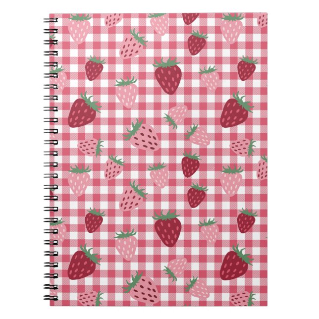 Strawberry Field Pattern Notebook (Front)