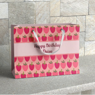 Strawberry Fields Delight 1 Large Gift Bag